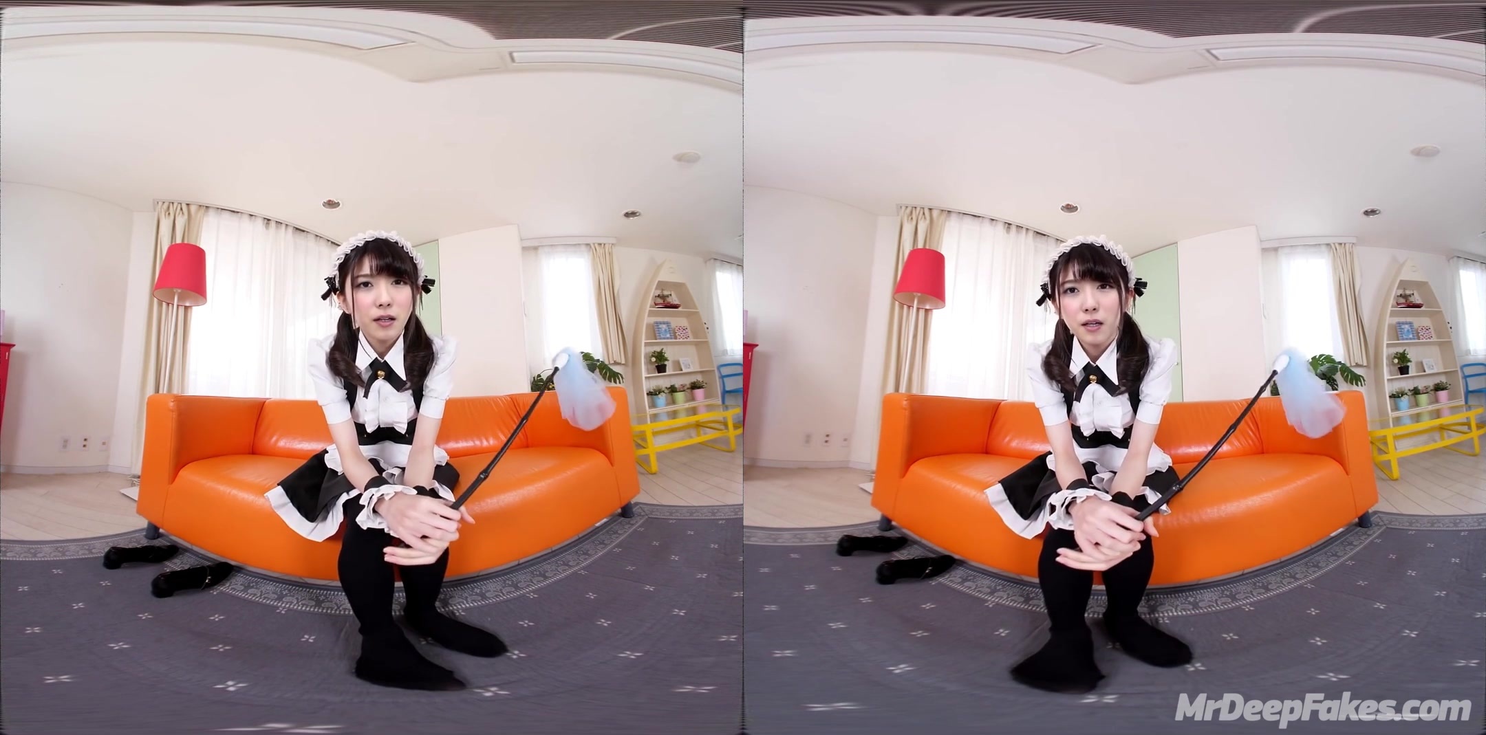 Deepfake VR cameriere sexy Asuka Saito Nanase Nishino Fake Porn